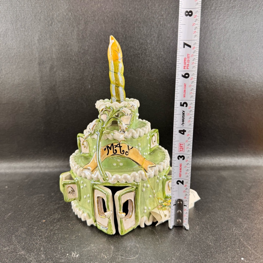 Blue Sky Clayworks "May" Birthday Cake Candle House Designed By Heather Goldminc - Picture 8 of 9